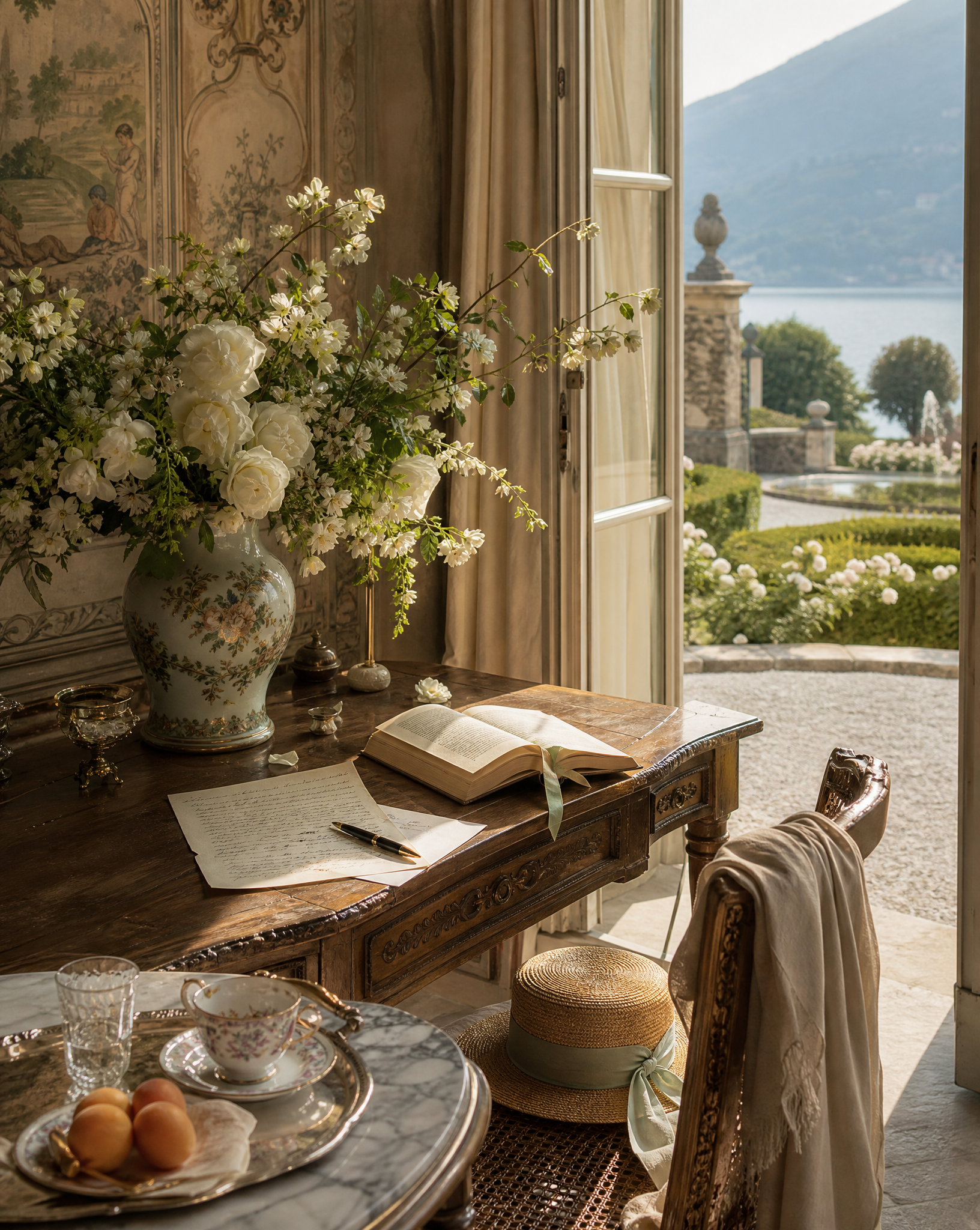 Duchess candle luxury home fragrance by Alias Los Angeles featuring tuberose jasmine and orange blossom inspired by Lake Como villa and regal Italian elegance