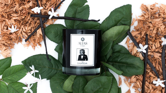 The Casanova Scented Candle by Alias Los Angeles ™ (Notes: Vanilla, Patchouli, Pear)